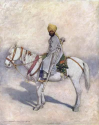 Un Portador de Maza Montado